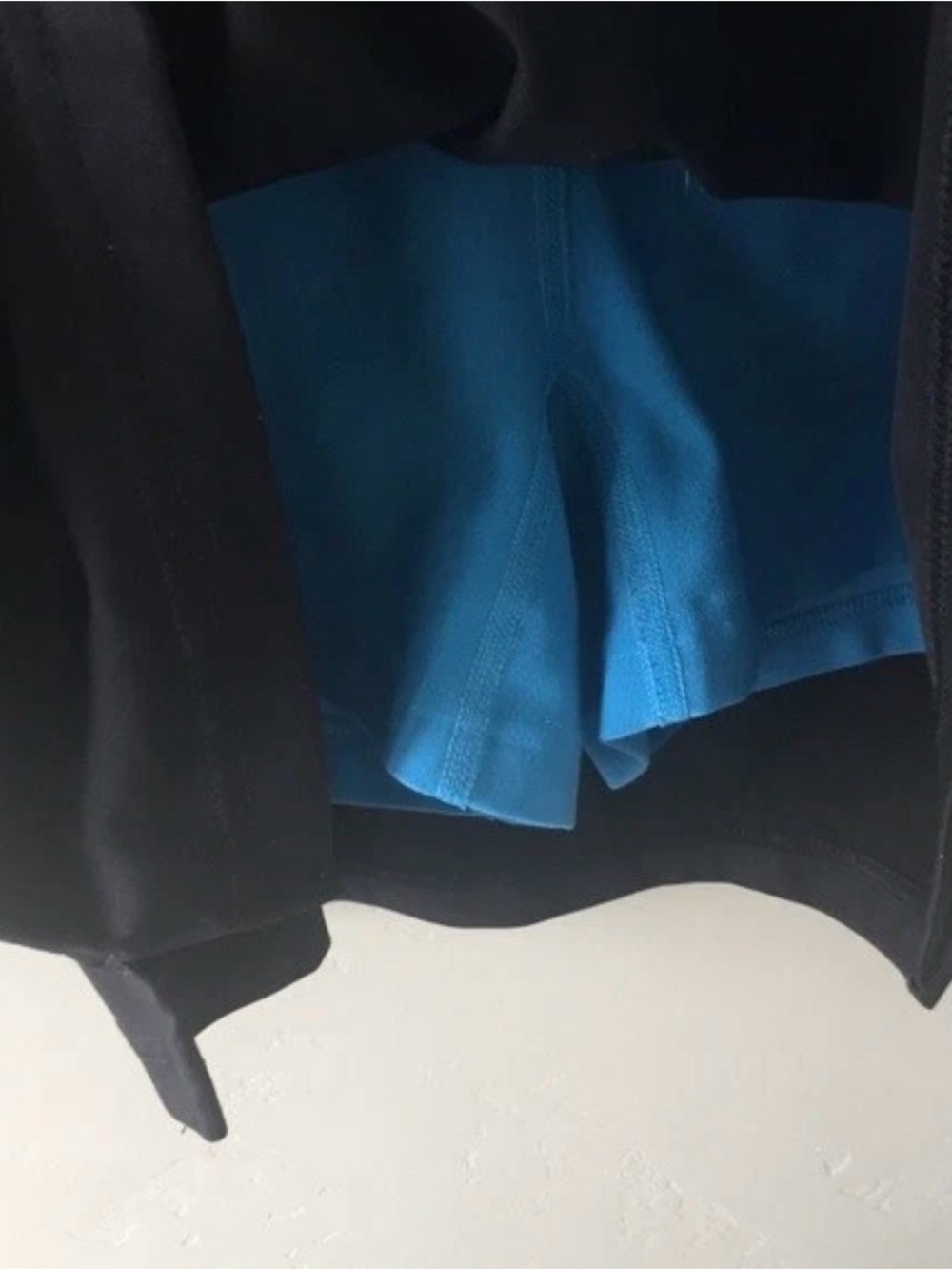 adidas Black & Light Blue Athletic Skort with Blue Logo and Built In Shorts - Picture 4 of 7